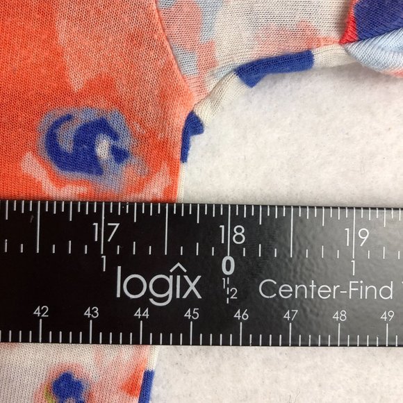 Matilda Jane Women's Size Small Bewitching Tidbit Blue White Pink Tunic Top - Picture 4 of 9